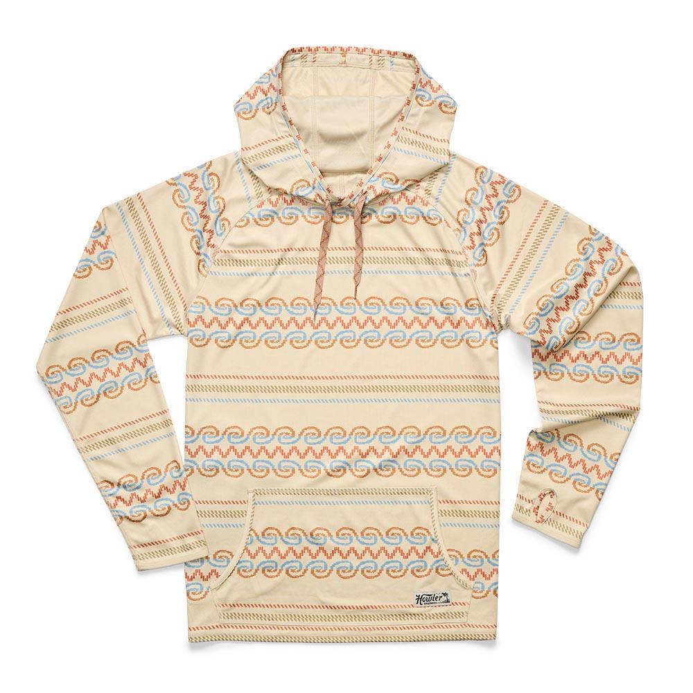 Howler Brothers Loggerhead Hoodie Men's in Zicatela Off White
